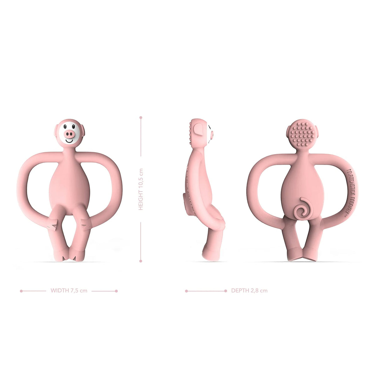 Matchstick Monkey Pickle Pig Teether, product image 5