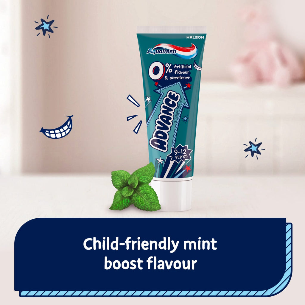 Aquafresh Advance Kids Toothpaste 9-12 Years 75 ml, product image 9