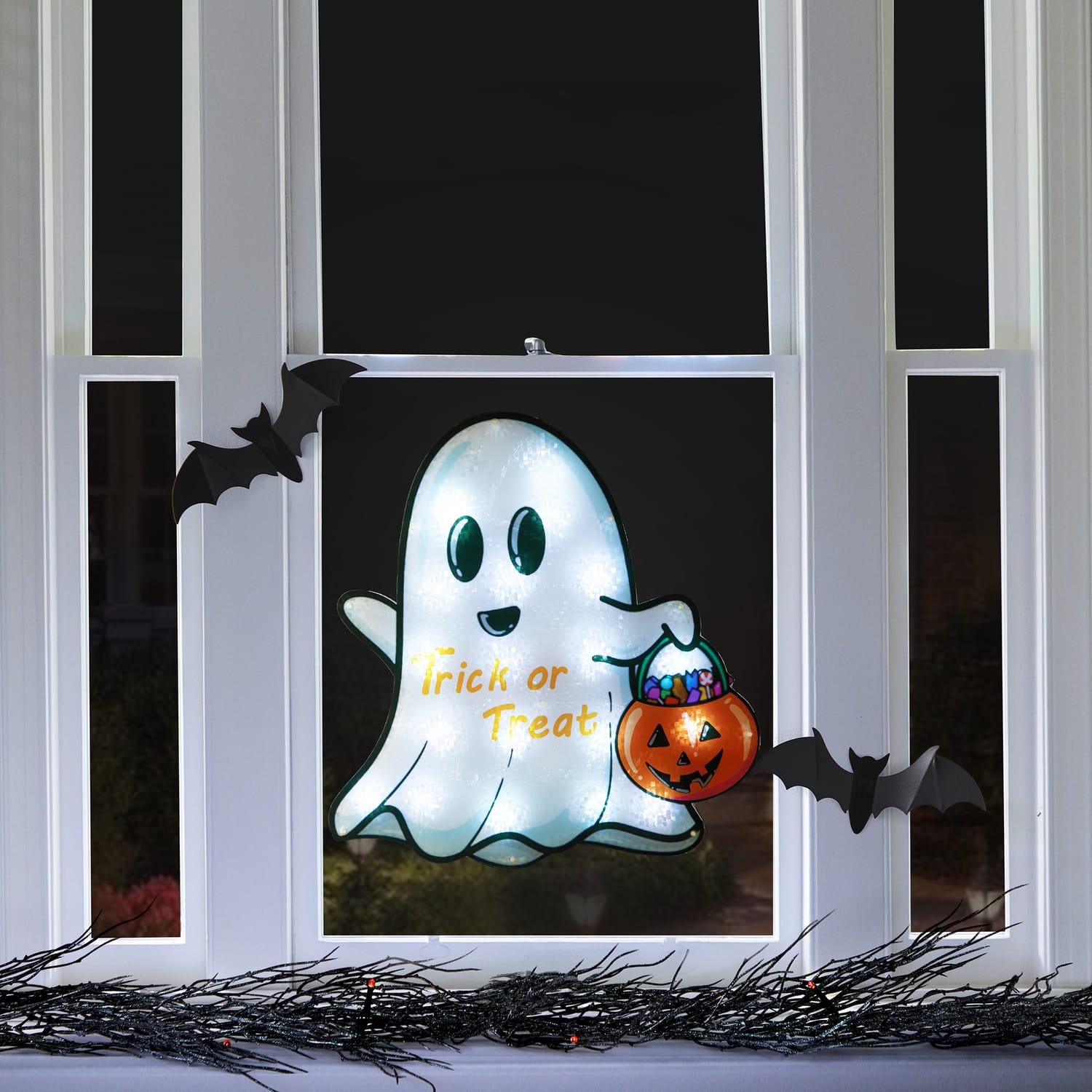 Haunted House Light Up Window Decoration, product image 2