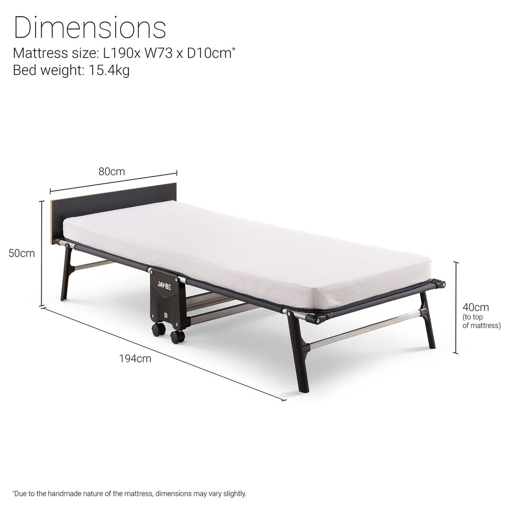 Jay-Be RM80 Rollaway Folding Bed with Memory Mattress - Single, product image 14