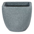 Strata Square Top Round Base Planter - Small