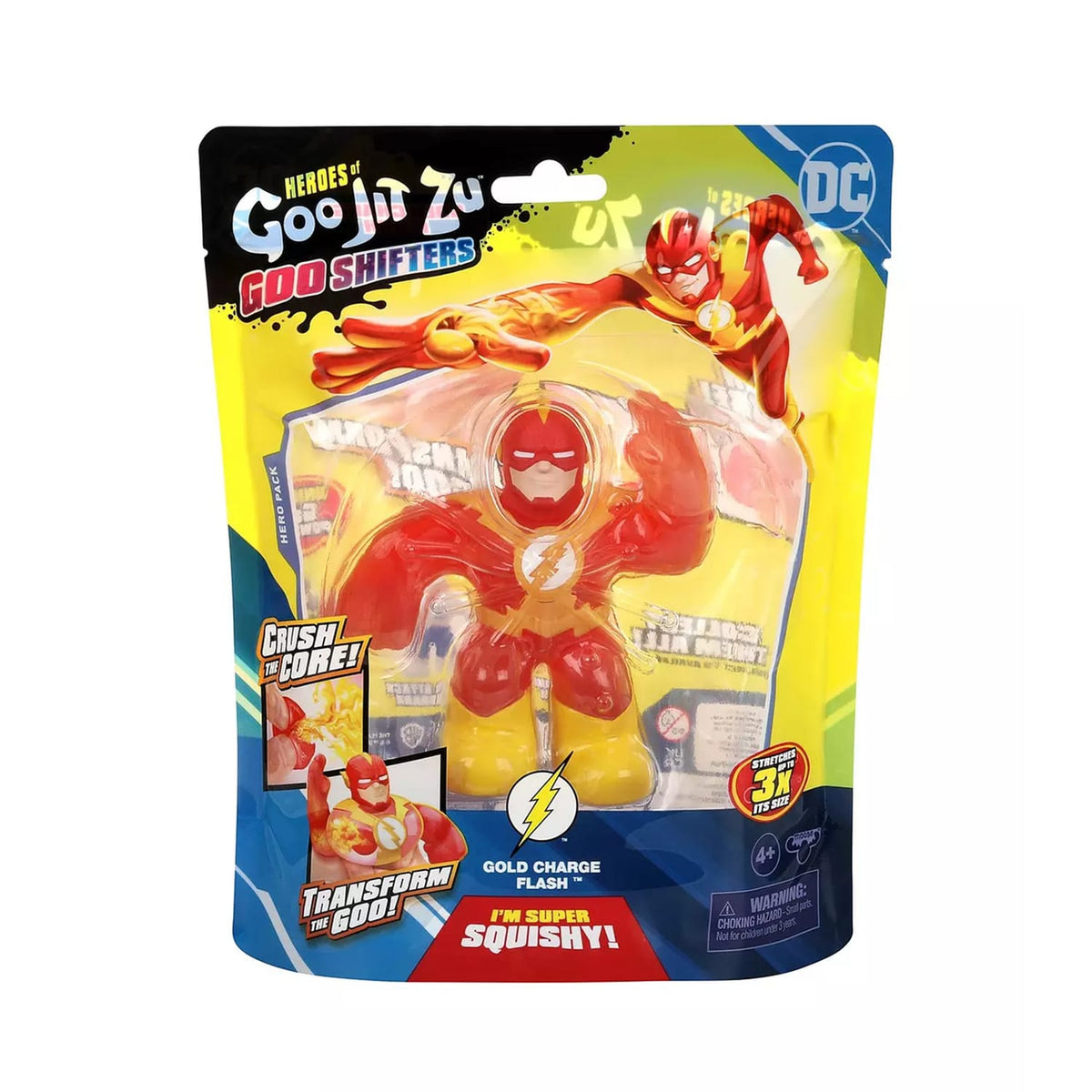 Heroes of Goo Jit Zu DC Gold Charge Flash Figure, product image 2