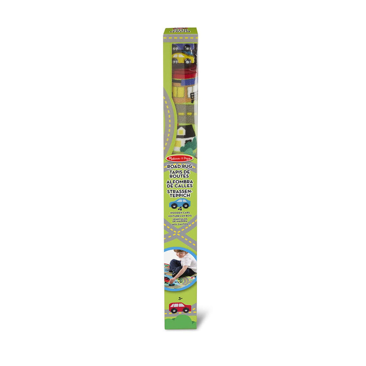 Melissa & Doug Road Rug & 4 Wooden Cars, product image 4