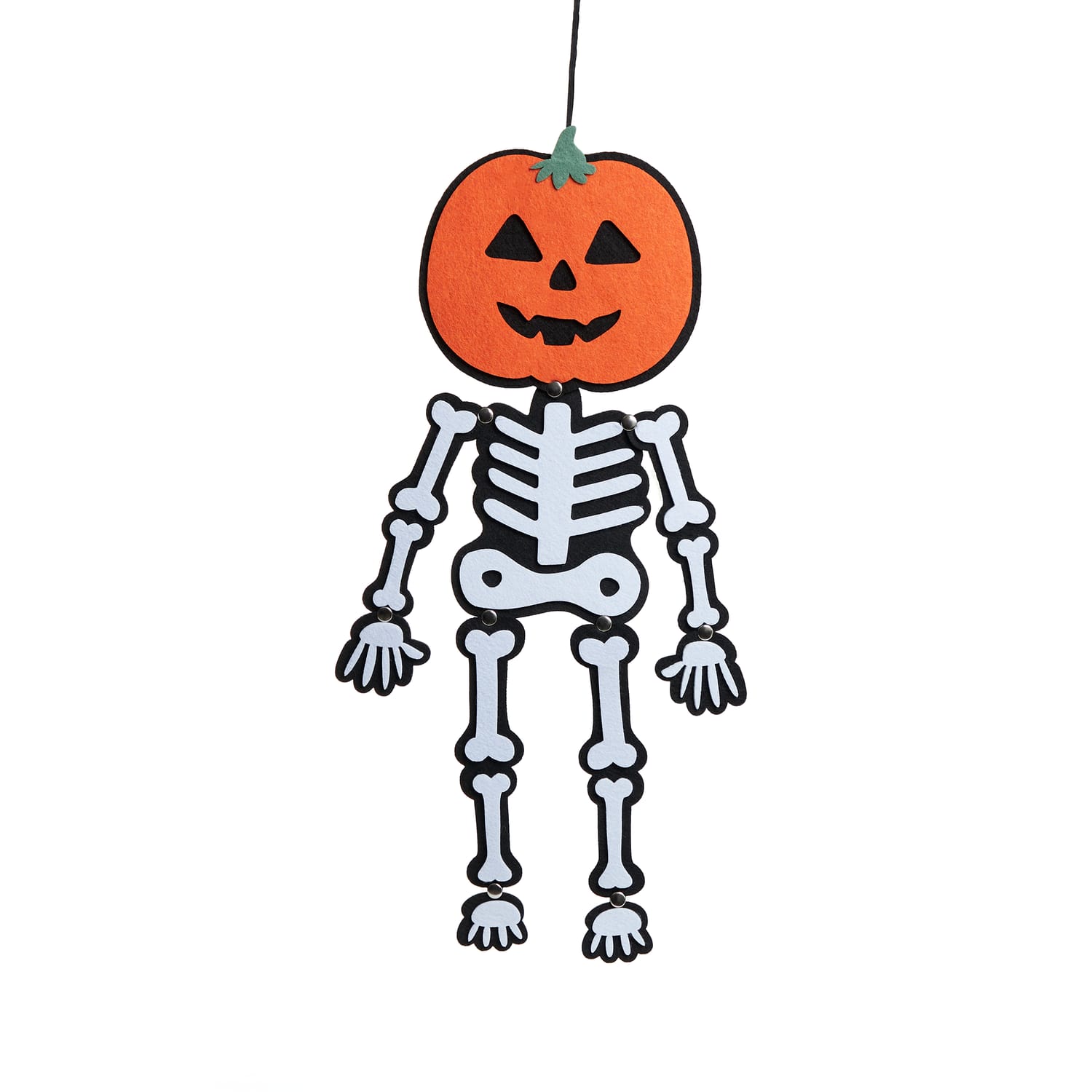Hallow Scream Pumpkin Felt Hanging Decoration