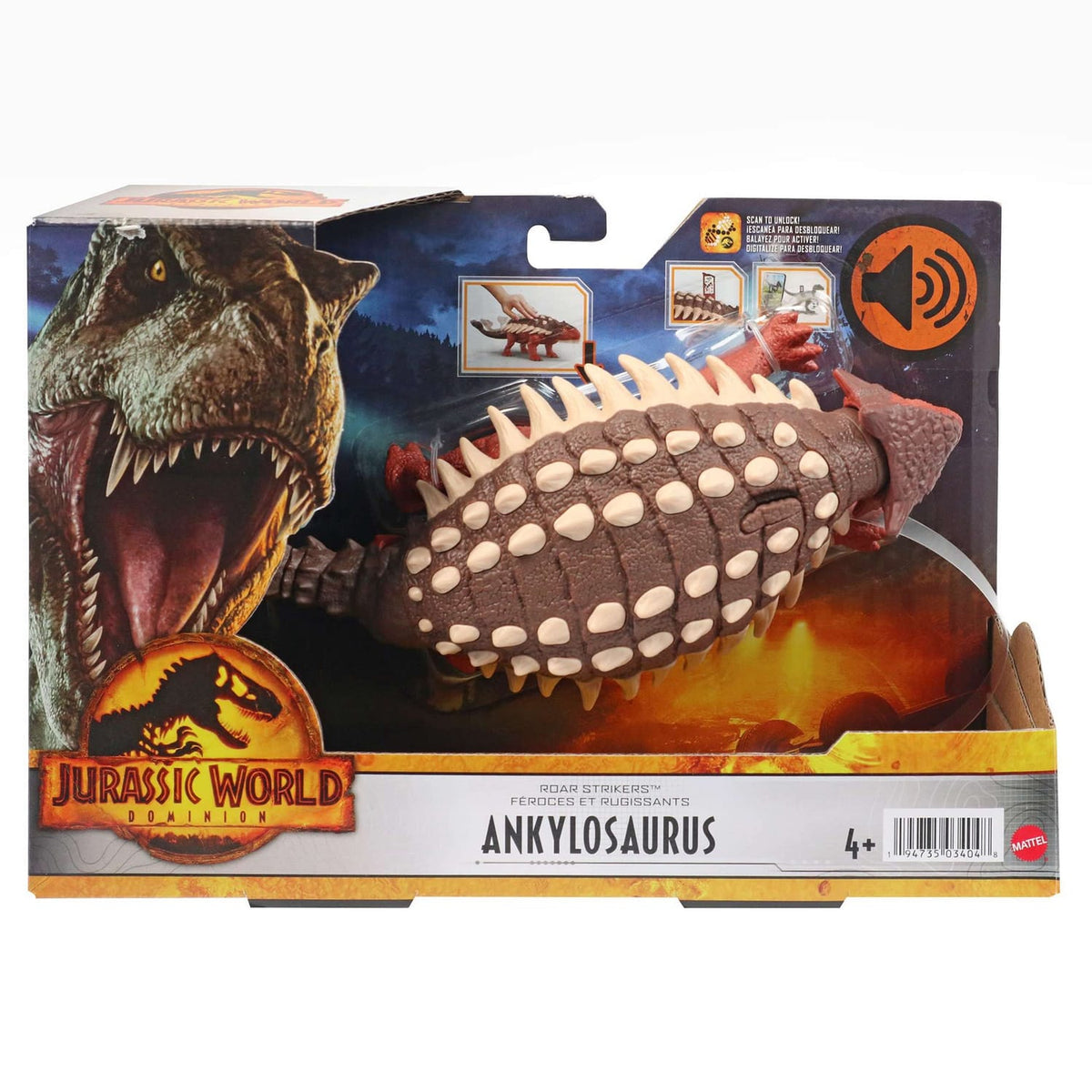 Jurassic World Dominion Wild Roar - Ankylosaurus, product image 6