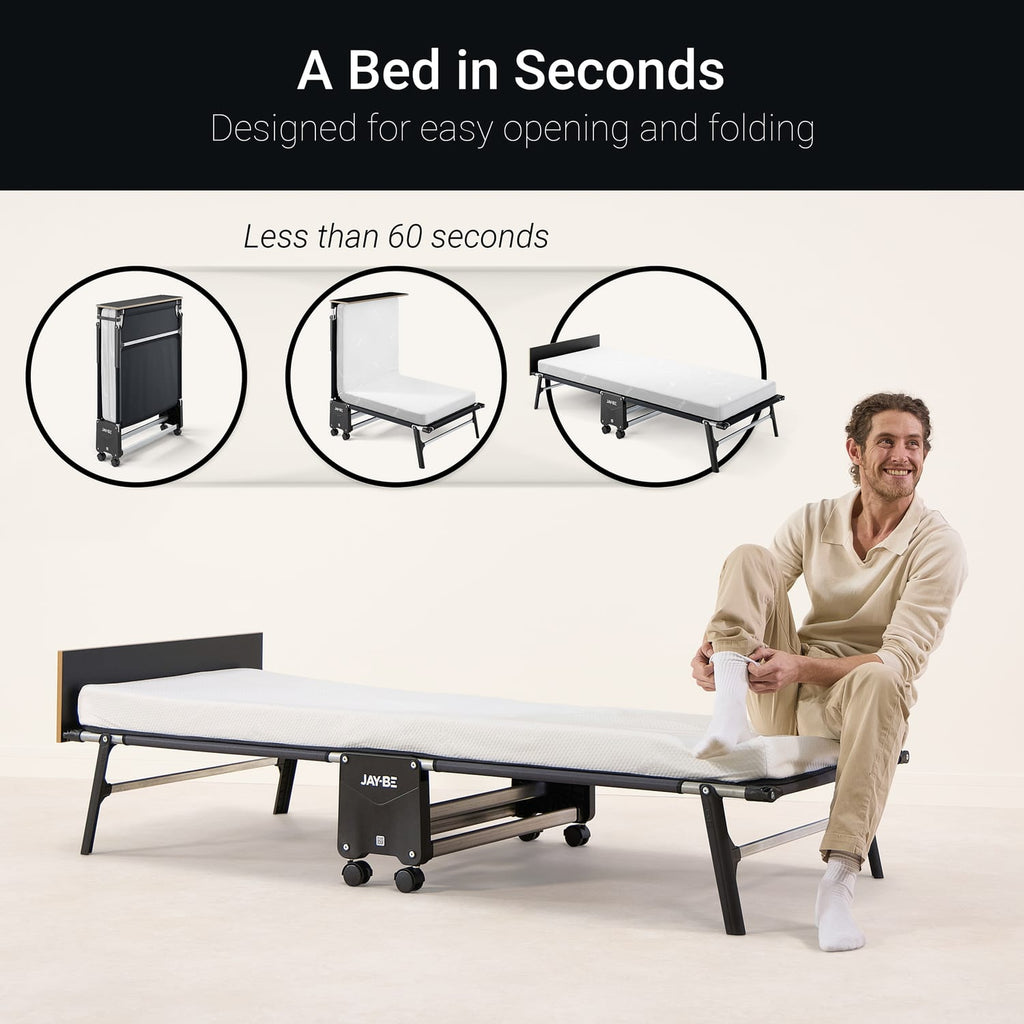 Jay-Be RM80 Rollaway Folding Bed with Memory Mattress - Single, product image 7